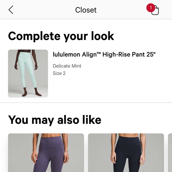 Lululemon Align HR Pant 25" - Picture 6 of 7